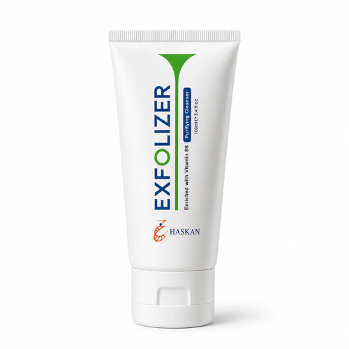 EXFOLIZER Purifying Cleanser — part of the Haskan Summer Skin Defense Kit